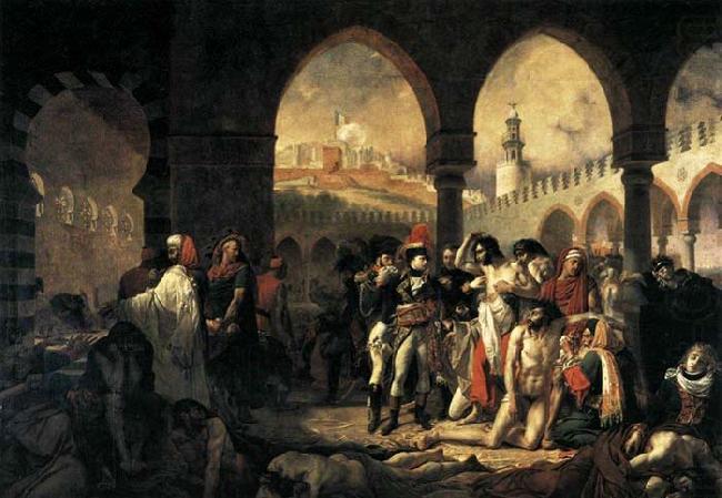Baron Antoine-Jean Gros Napoleon Bonaparte Visiting the Plague-stricken at Jaffa china oil painting image